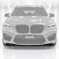 DIVISOR DE LABIOS DE PARACHOQUES DELANTERO NEGRO BRILLANTE PARA BMW X3M X4M COMPETITION F97 F98 19-21