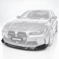 Labio de parachoques delantero de fibra de carbono real estilo V2 para BMW G80 M3 G82 G83 M4 MHC+ 21-26