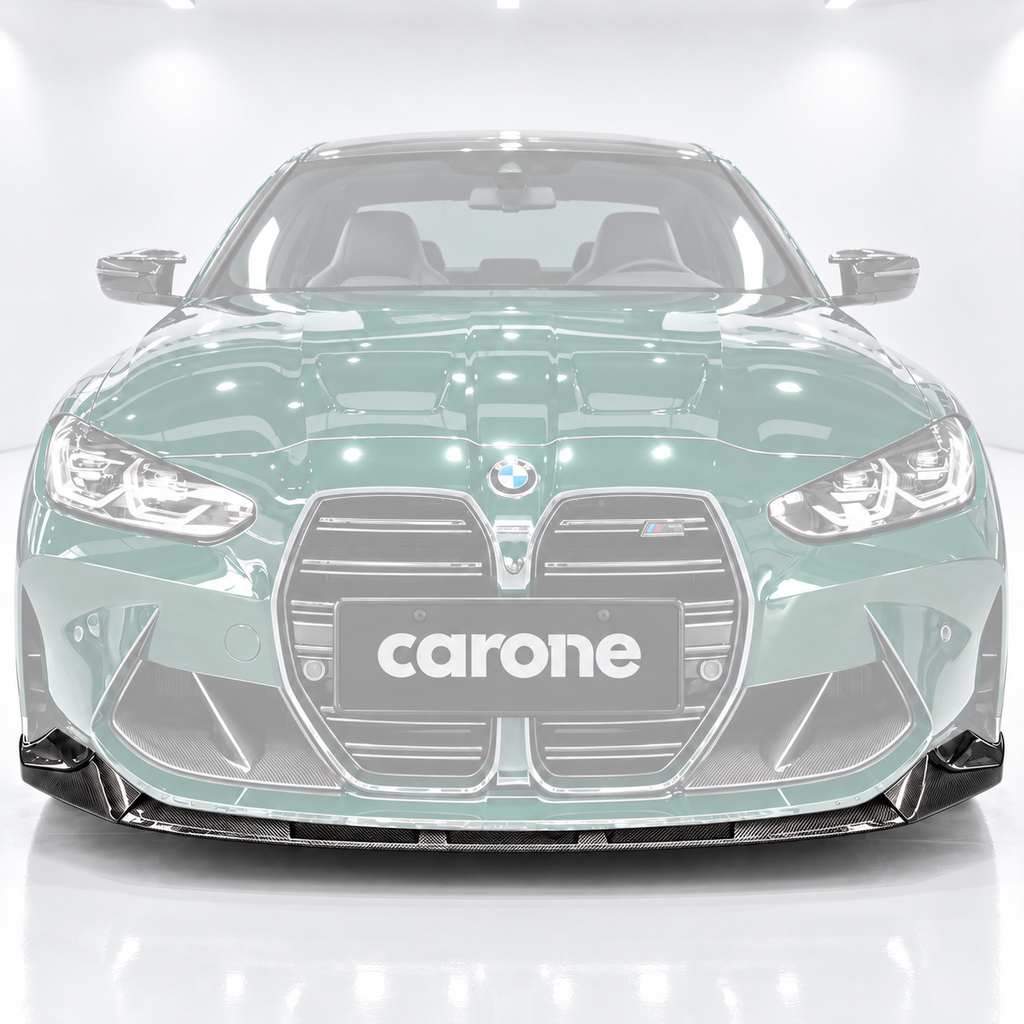 Kit de labios de parachoques delantero de fibra de carbono estilo rendimiento para BMW G80 M3 G82 M4 21-26