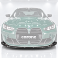 Kit de labios de parachoques delantero de fibra de carbono estilo rendimiento para BMW G80 M3 G82 M4 21-26