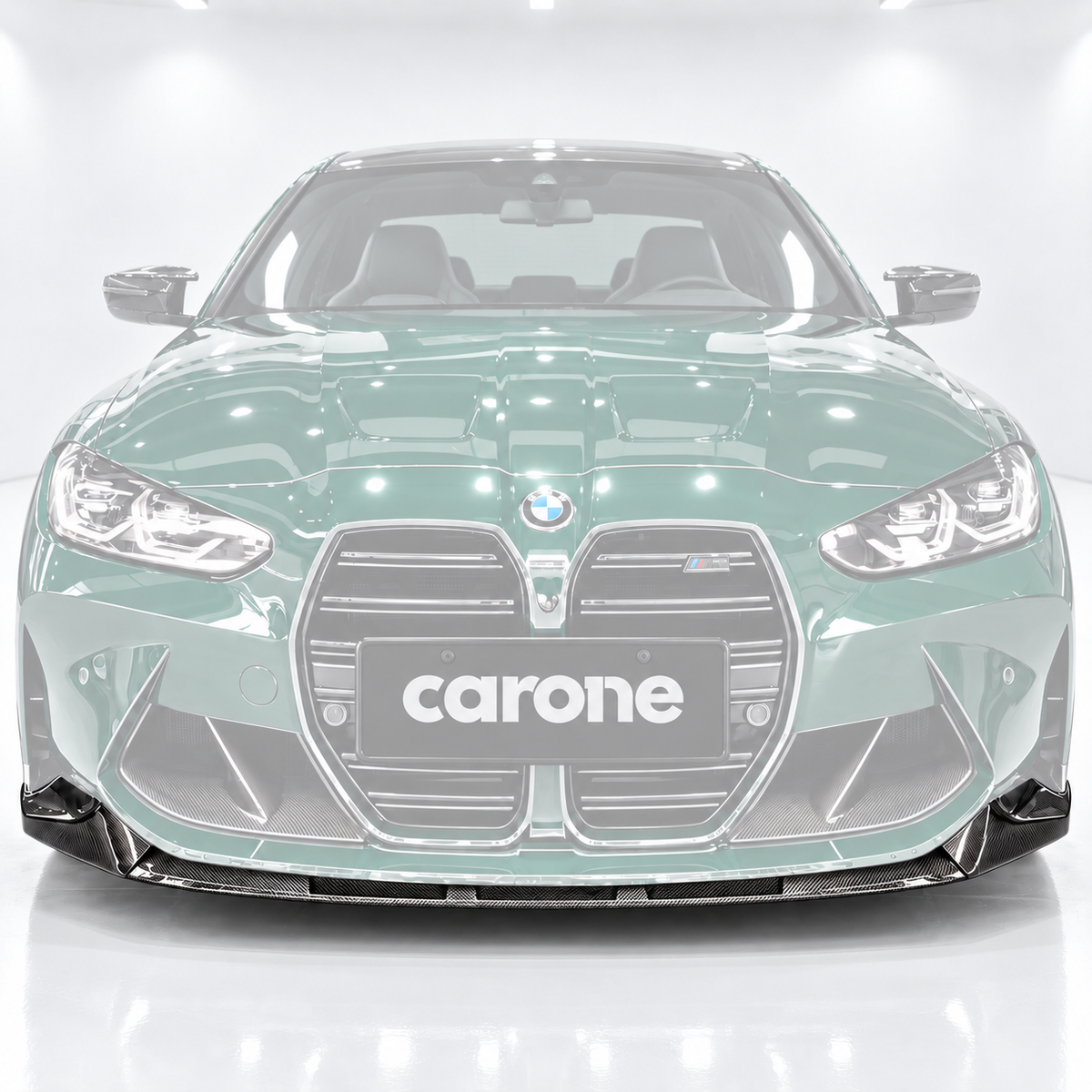Kit de labios de parachoques delantero de fibra de carbono estilo rendimiento para BMW G80 M3 G82 M4 21-26