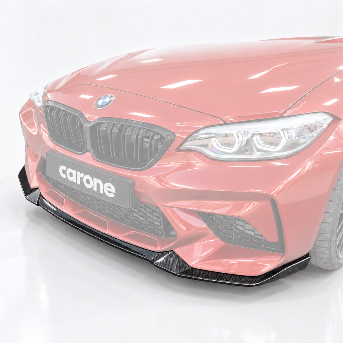 DIVISOR DE LABIOS DE PARACHOQUES DELANTERO DE FIBRA DE CARBONO ESTILO CS COMPETITION 19-21 PARA BMW F87 M2 COMPETITION