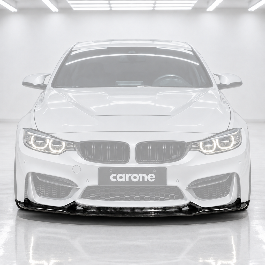 Divisor de labios de parachoques delantero de fibra de carbono para BMW F80 M3 F82 F83 M4 GT4 15-19