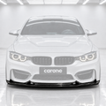 Divisor de labios de parachoques delantero de fibra de carbono para BMW F80 M3 F82 F83 M4 GT4 15-19