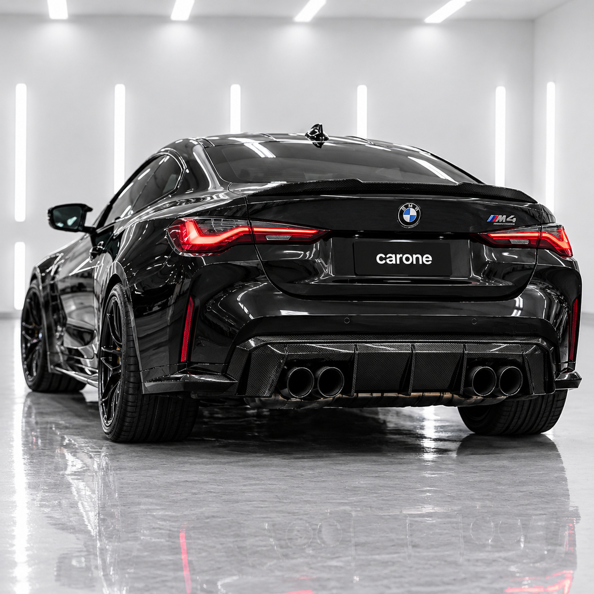 PARA BMW G22 SERIE 4 430i G82 M4 PSM ESTILO FIBRA CARBONO ALERÓN MALETERO