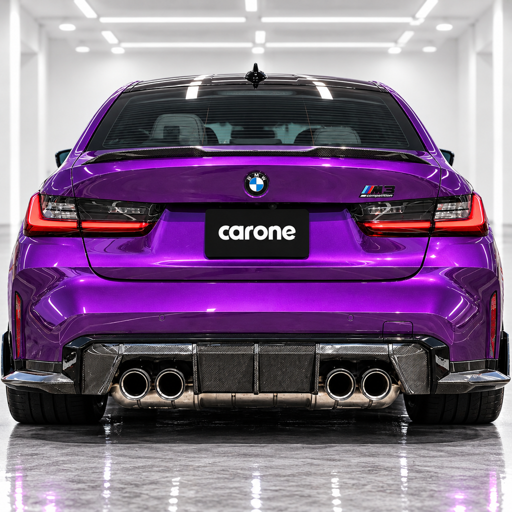PARA BMW G20 330i G80 M3 19-26 OE ESTILO ELEGANTE FIBRA CARBONO MALETERO TAPA ALERÓN