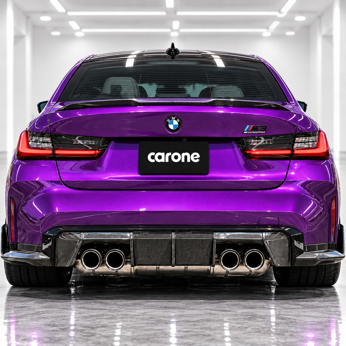 PARA BMW G20 330i G80 M3 19-26 OE ESTILO ELEGANTE FIBRA CARBONO MALETERO TAPA ALERÓN