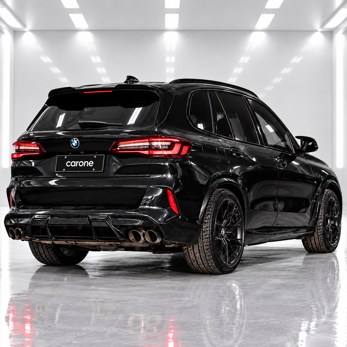 PARA BMW G05 X5 F95 X5M ESTILO MP 19-25 NEGRO BRILLANTE TECHO EXTENDIDO ALERÓN TAPA ALA