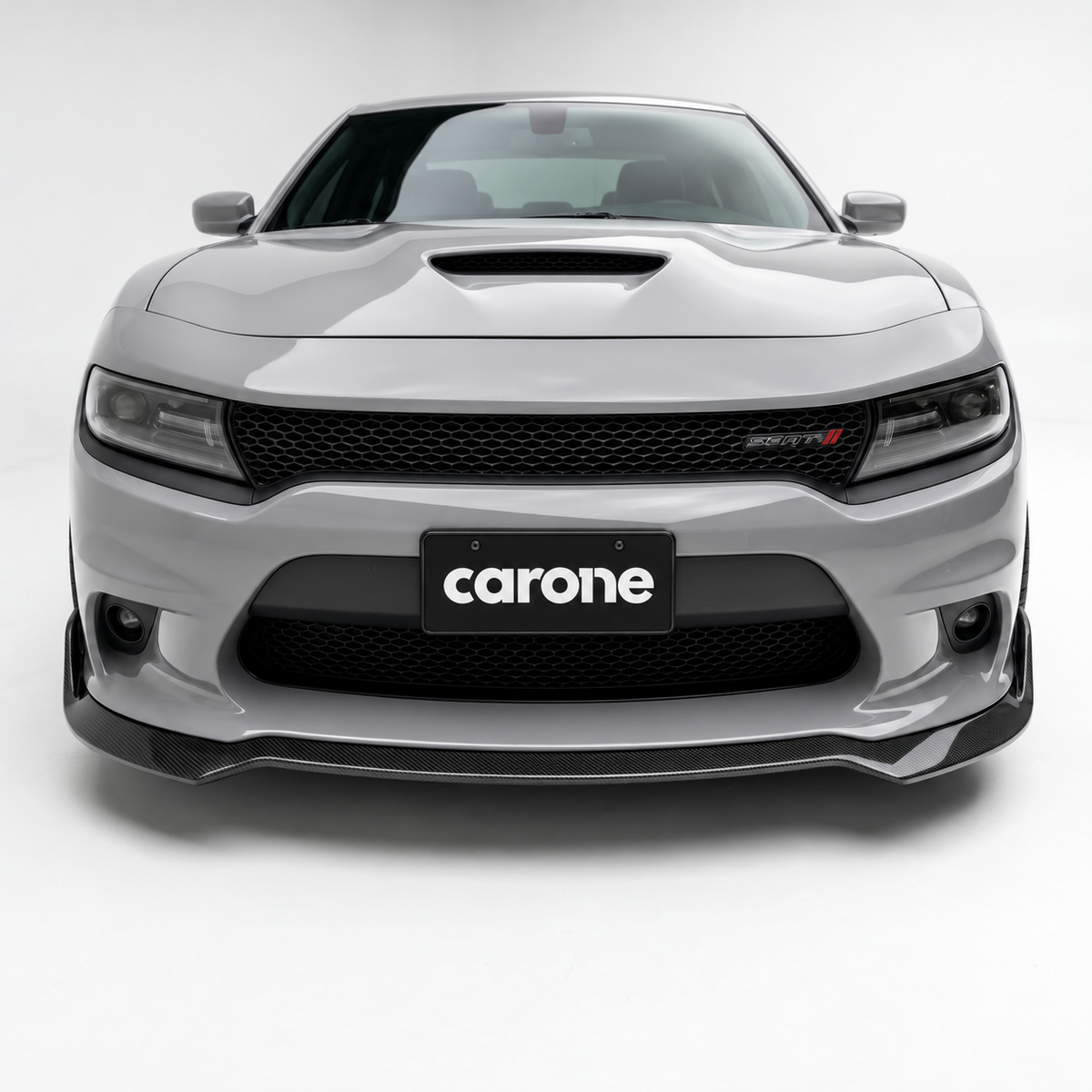 Dodge Charger SRT Scat Pack 2015-2023 Parachoques delantero negro brillante divisor de labios