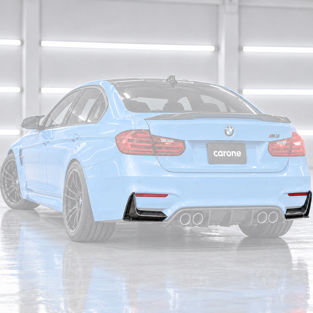PARA BMW F80 M3 F82 F83 M4 2015-19 FIBRA CARBONO PARACHOQUES TRASERO ESQUINA CENEFA CUBIERTAS