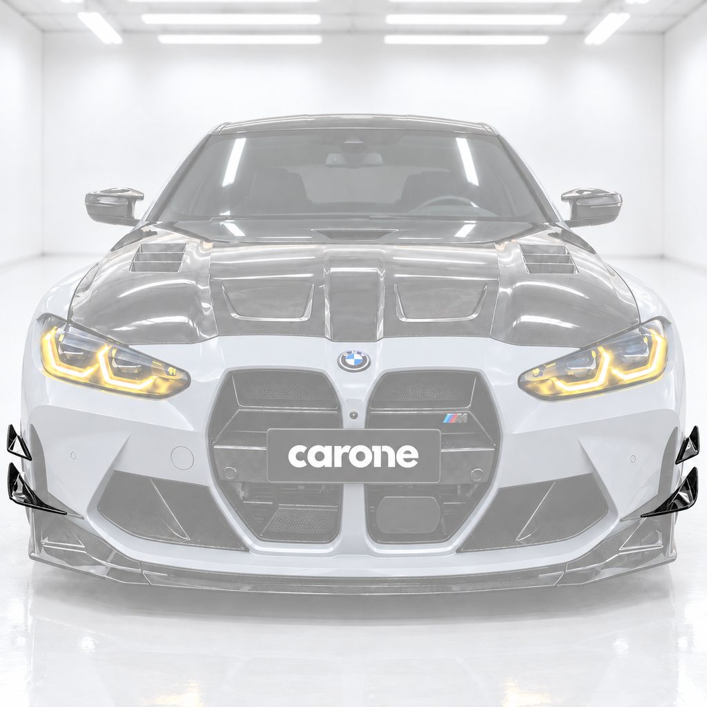 PARACHOQUES DE FIBRA DE CARBONO ESTILO VS CANARD ALETAS DE ALA PARA BMW G80 M3 G82 G83 M4 21-26