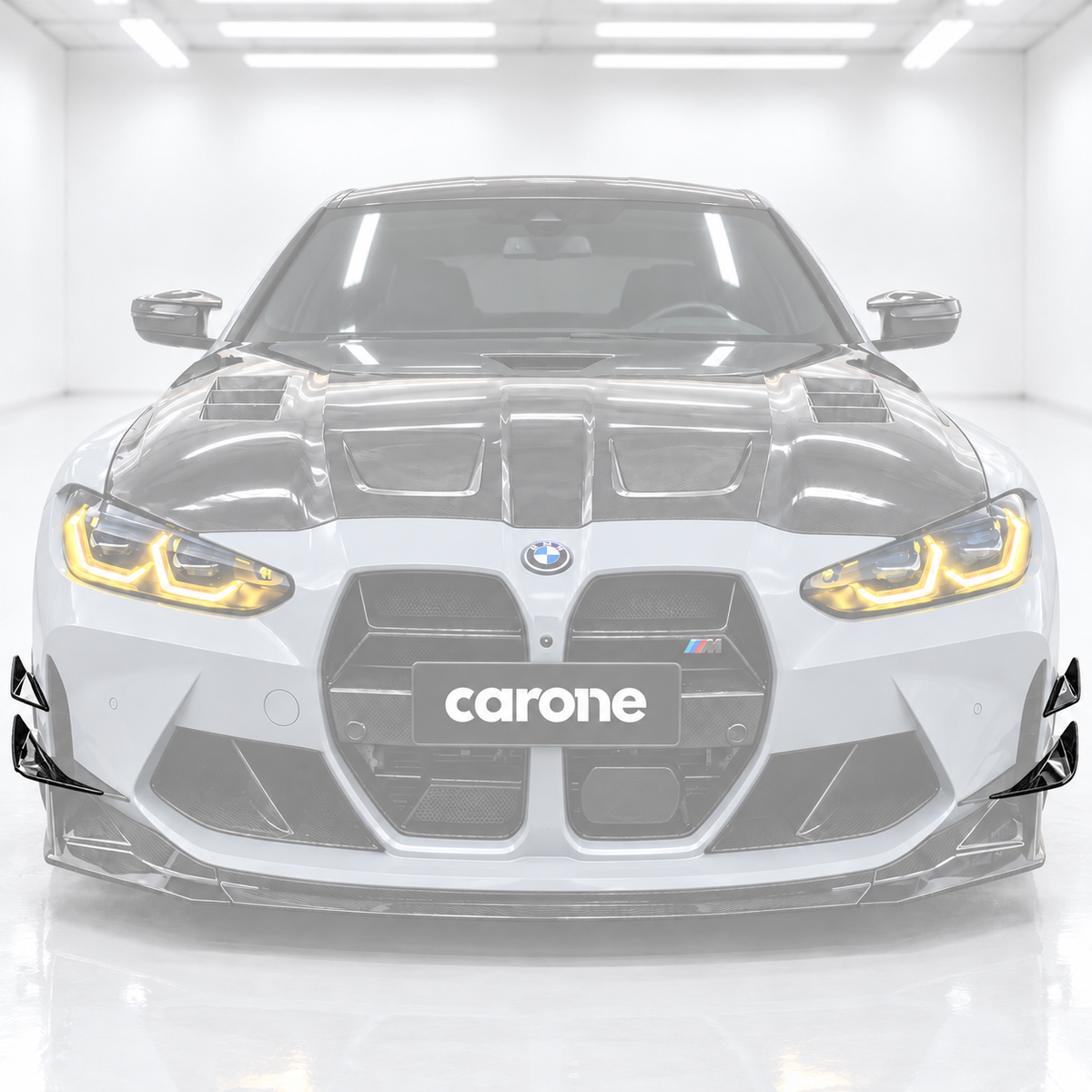 PARACHOQUES DE FIBRA DE CARBONO ESTILO VS CANARD ALETAS DE ALA PARA BMW G80 M3 G82 G83 M4 21-26