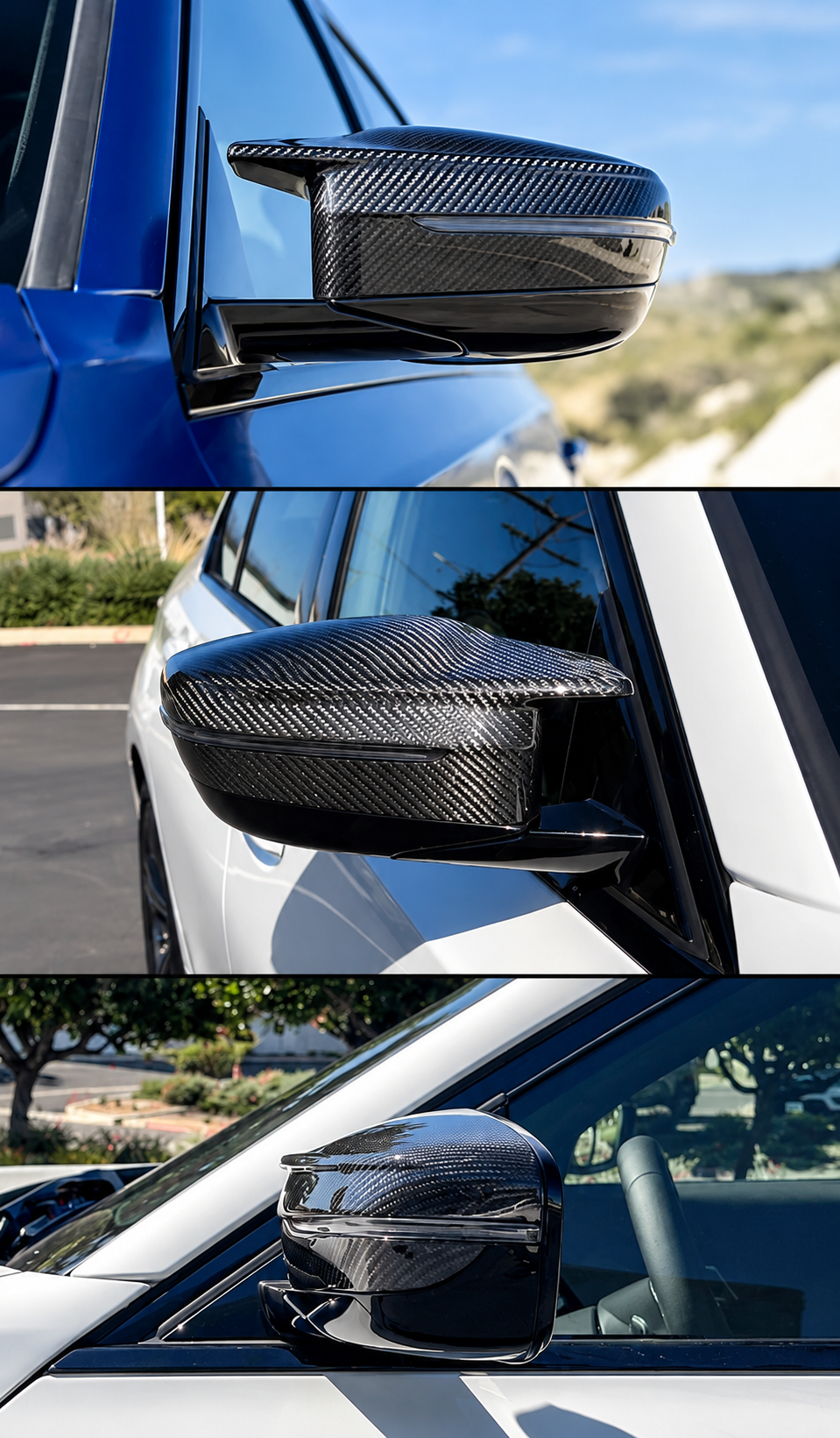 BMW G80 M3 G82 G83 M4 G87 M2 FIBRA DE CARBONO TAPA ESPEJO RETROVISOR LATERAL