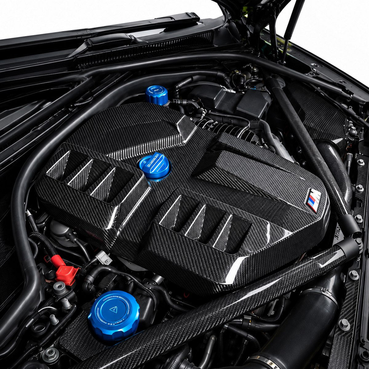 REPUESTO DE CUBIERTA DE MOTOR DE FIBRA DE CARBONO SECA PREIMPREGNADA PARA BMW G8X M2 M3 M4 2021-2026