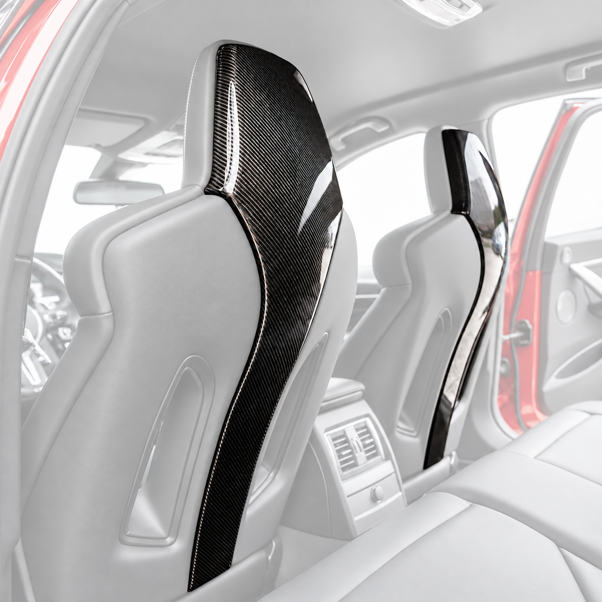 Tapa trasera de asiento de fibra de carbono preimpregnada para BMW F80 M3 F82 M4 15-20 F+ R 4 piezas