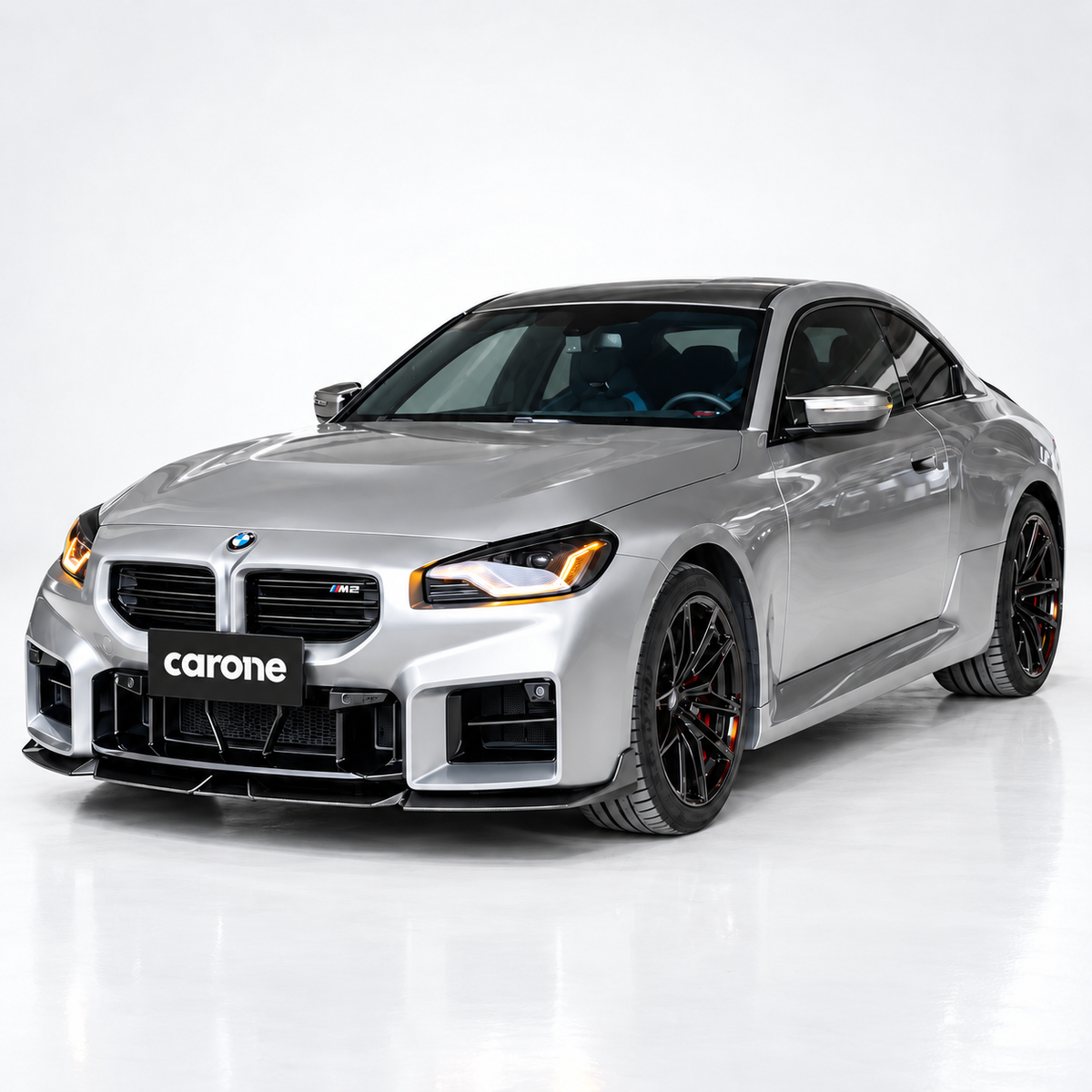 Divisor de labios de parachoques delantero estilo V-ST de fibra de carbono preimpregnado para BMW M2 G87 2023-26