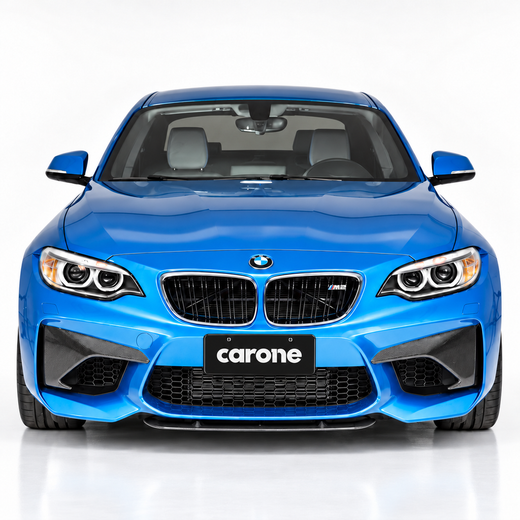 PARA BMW F87 M2 2016-2018 FIBRA DE CARBONO PARACHOQUES DELANTERO VENTILACIÓN AIRE COLMILLO CUBIERTAS TAPAS