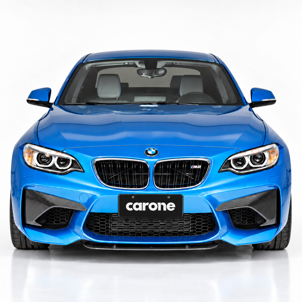 PARA BMW F87 M2 2016-2018 FIBRA DE CARBONO PARACHOQUES DELANTERO VENTILACIÓN AIRE COLMILLO CUBIERTAS TAPAS