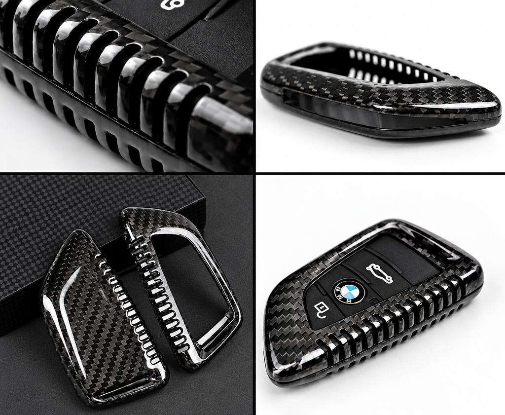 Funda Carcasa Llavero Fibra Carbono Para BMW 2 3 4 5 7 8 Series M2 M3 M4 M5 Z4