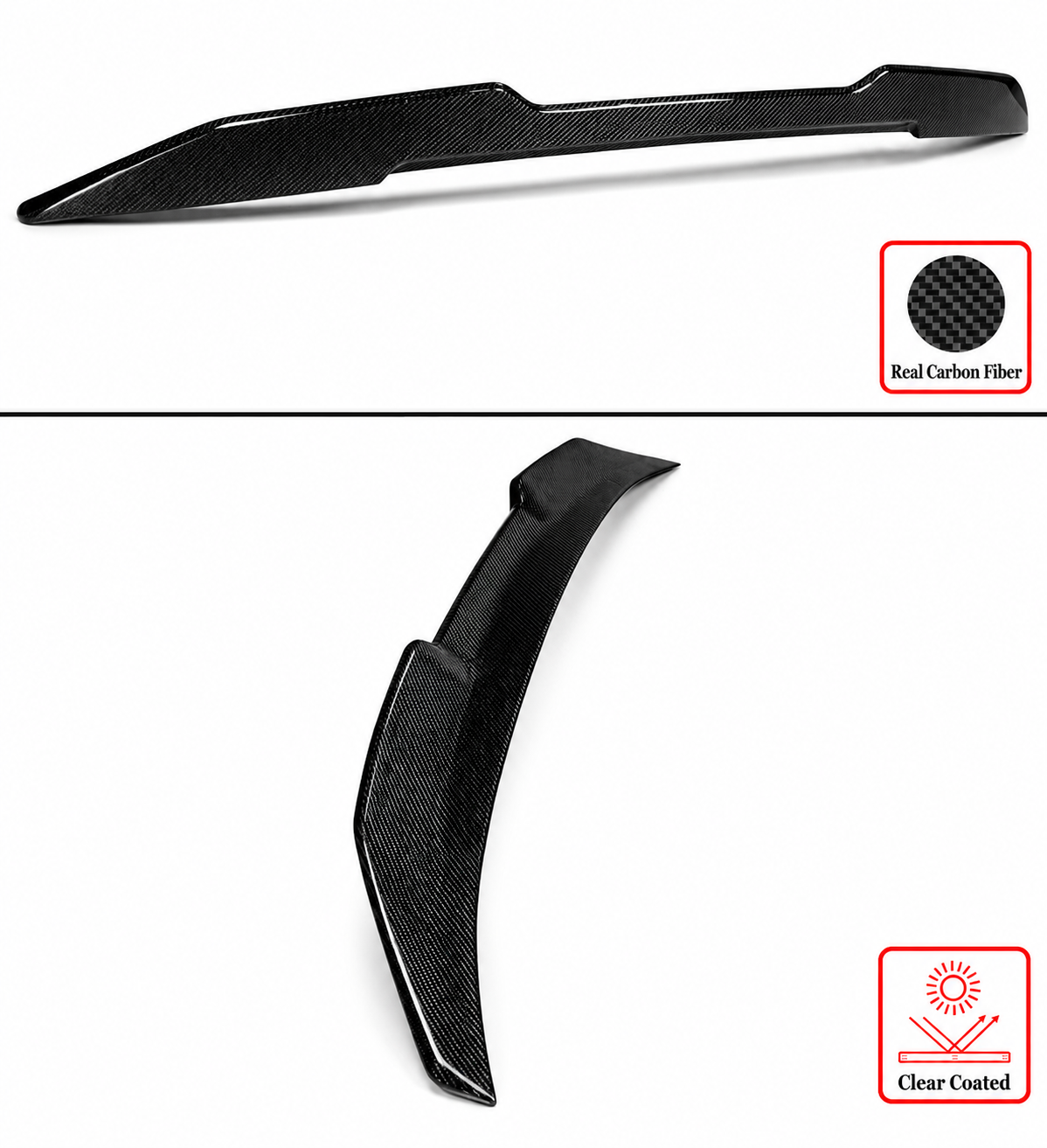 ALERÓN DE MALETERO DE FIBRA DE CARBONO HIGHKICK ESTILO PSM PARA BMW G60 530I I5 G90 M5 2024-25
