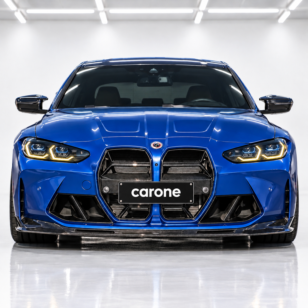 PARA BMW M3 G80 M4 G82 G83 CSL ESTILO PREIMPREGNADO FIBRA DE CARBONO NARIZ REJILLA