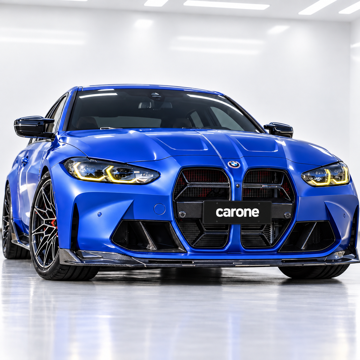 PARA BMW M3 G80 M4 G82 G83 CSL ESTILO PREIMPREGNADO FIBRA DE CARBONO NARIZ REJILLA