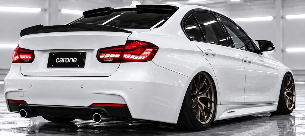 PARA BMW F80 M3 F30 328i V3 ALERÓN TECHO VENTANA TRASERA FIBRA CARBONO HIGH KICK 14-19