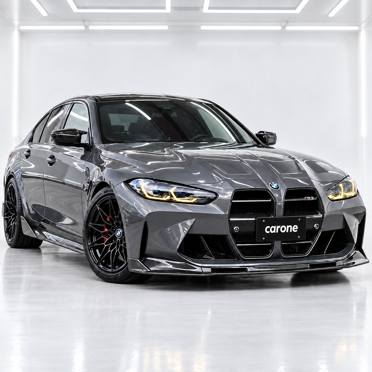 PARA BMW M3 G80 M4 G82 G83 ST STYLE REAL FIBRA CARBONO NARIZ REJILLA 2021-2026