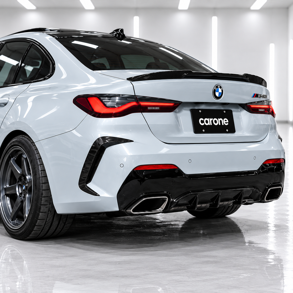 PARACHOQUES TRASERO DE FIBRA DE CARBONO DEPORTIVO PARA BMW 430I M440I M 21-26 ADORNO DE VENTILACIÓN LATERAL