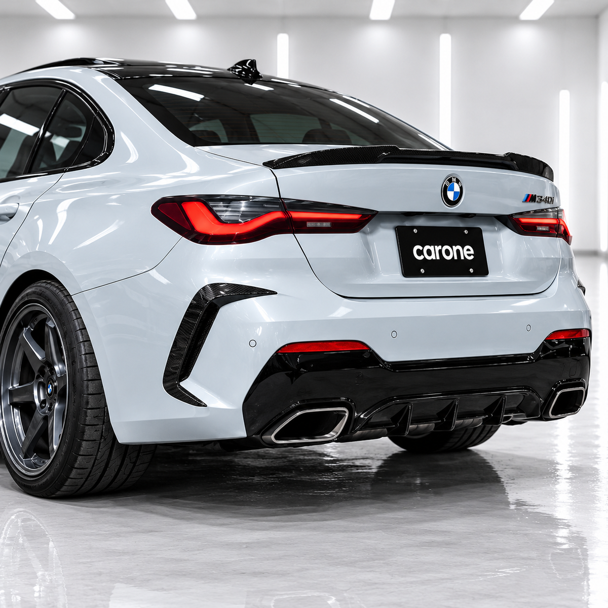 PARACHOQUES TRASERO DE FIBRA DE CARBONO DEPORTIVO PARA BMW 430I M440I M 21-26 ADORNO DE VENTILACIÓN LATERAL