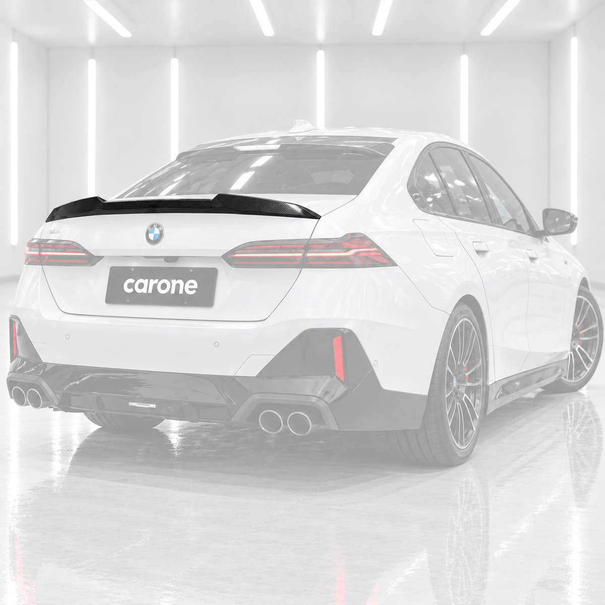 ALERÓN DE TECHO DE FIBRA DE CARBONO COMPLETO ESTILO V CTM V 2024-26 BMW G60 530I G90 M5
