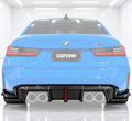 Difusor trasero LED + extensiones laterales de fibra de carbono para BMW G80 G82 M3 M4 CTM 21-26