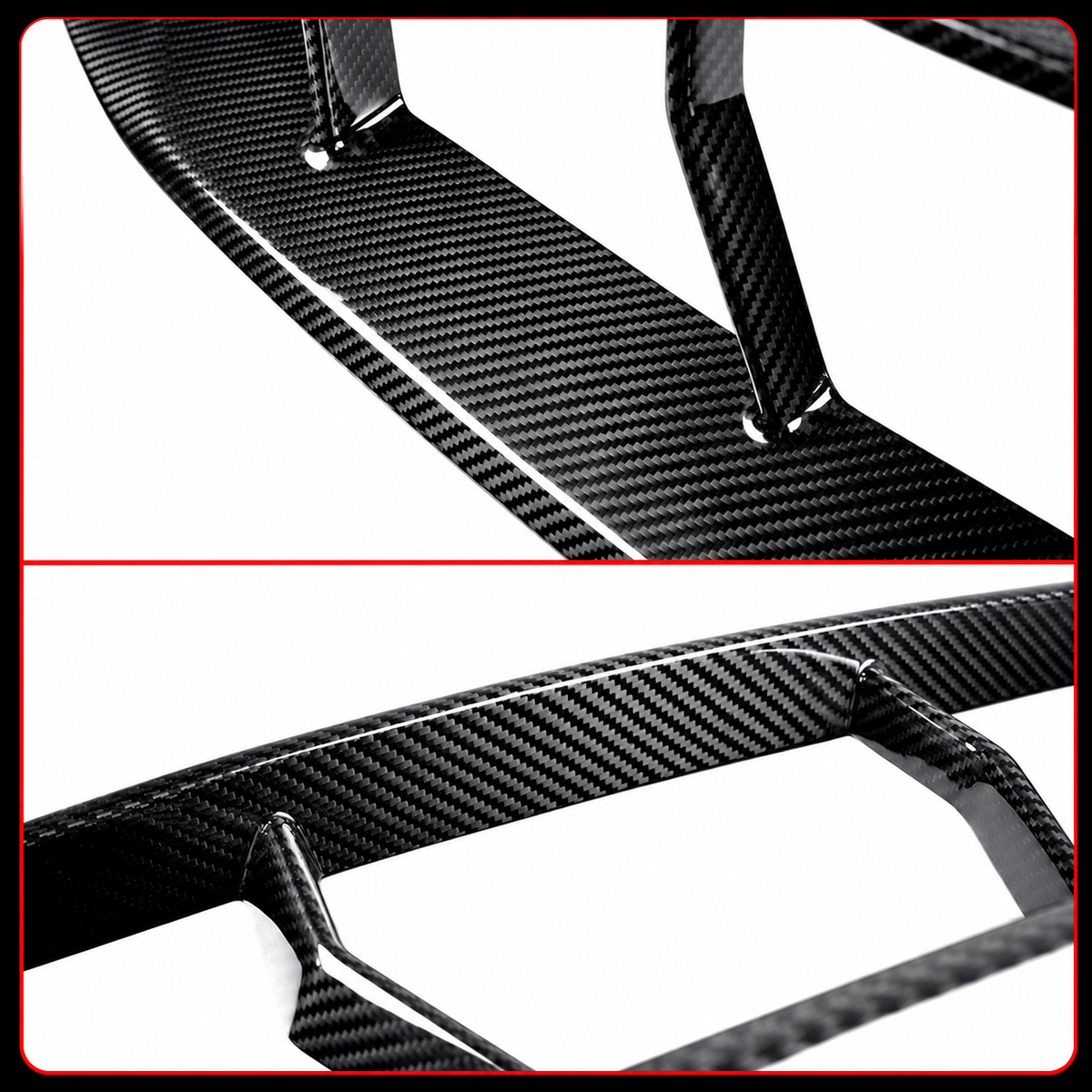 PARACHOQUES DELANTERO COMPLETO DE FIBRA DE CARBONO PARA BMW G87 M2 2023-2026 REPUESTO PARRILA INFERIOR
