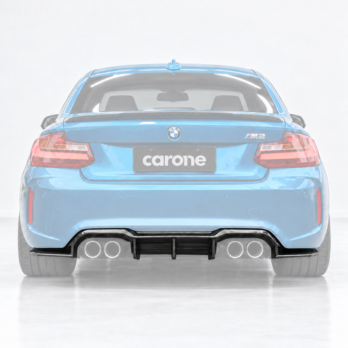DIFUSOR PARACHOQUES TRASERO 3 PIEZAS FIBRA CARBONO BMW F87 M2 2017-2021