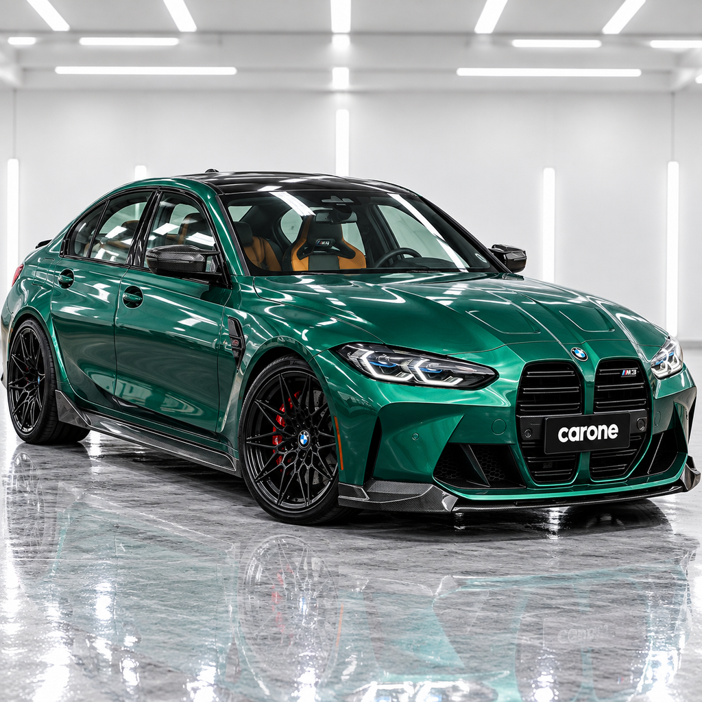 PARA BMW G80 M3 MP ESTILO FIBRA CARBONO REAL FALDÓN EXTENSIÓN LATERAL REPUESTO 21-26