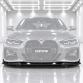 PARA BMW G22 G23 SERIE 4 2021-26 ESTILO 3D PIEZA COMPLETA BRILLO NEGRO PARACHOQUES DELANTERO LAP