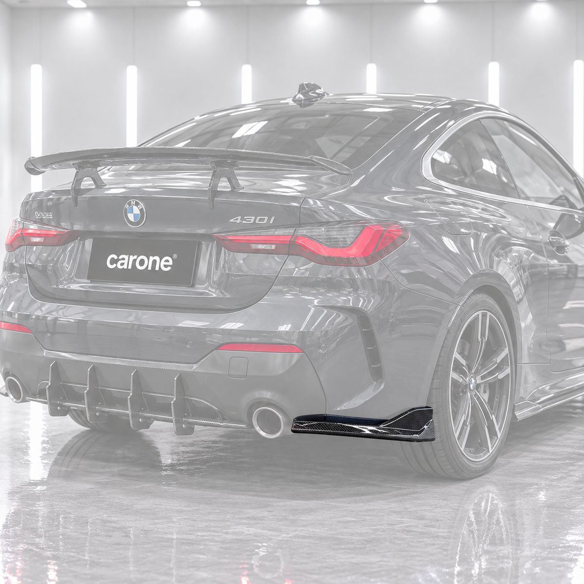EXTENSIÓN DE PARACHOQUES TRASERO DE FIBRA DE CARBONO ESTILO MAX BMW G22 G23 430I M440I MAX 2021-26