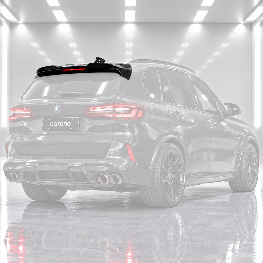 PARA BMW G05 X5 F95 X5M ESTILO MP 19-25 NEGRO BRILLANTE TECHO EXTENDIDO ALERÓN TAPA ALA