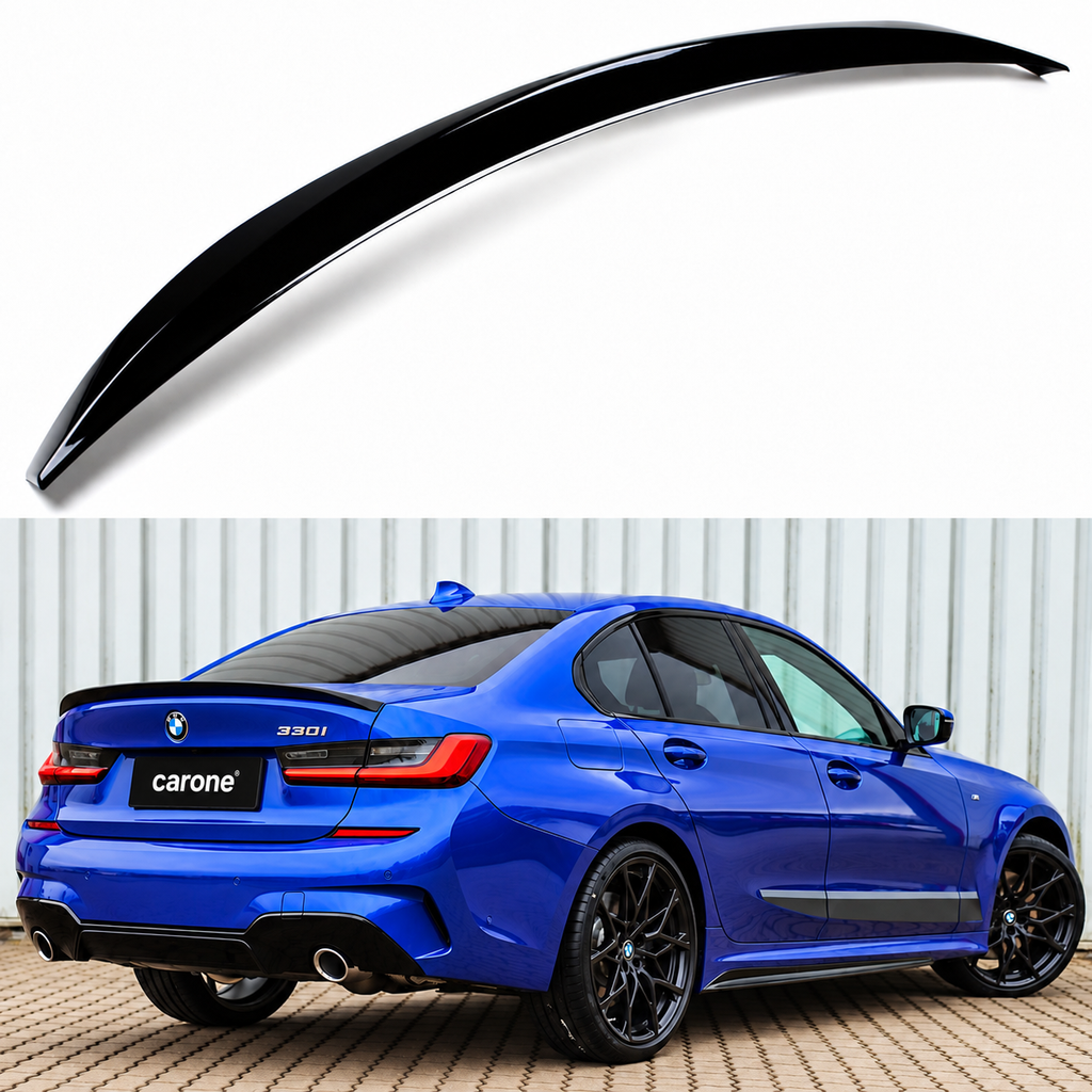 PARA BMW G20 330i M340i M3 G80 19-26 NEGRO BRILLANTE ESTILO RENDIMIENTO ALERÓN MALETERO