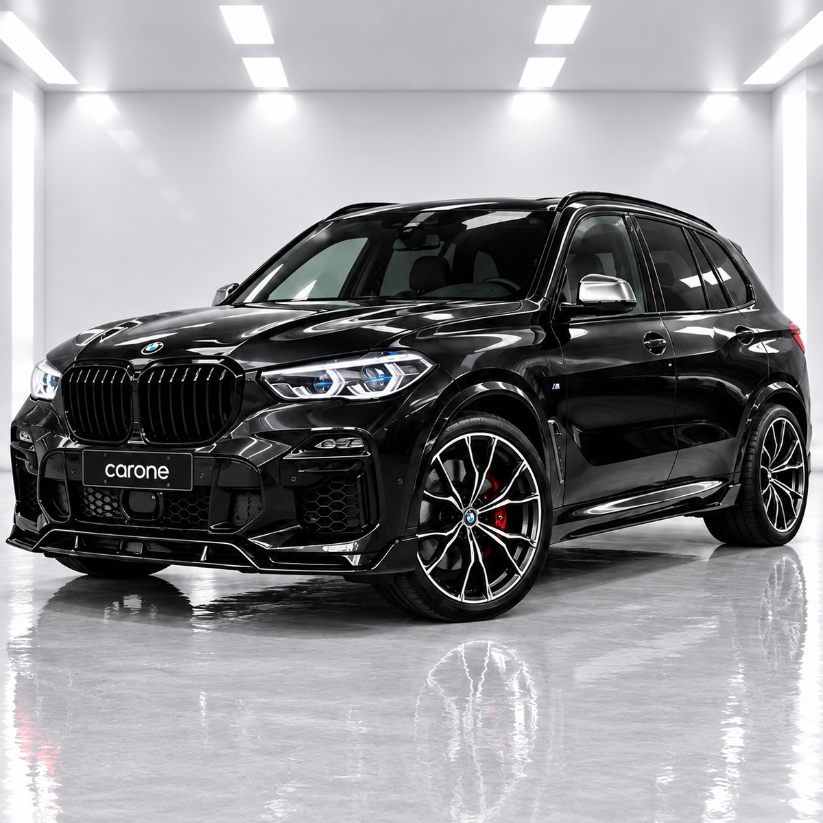 EXTENSIÓN DE FALDÓN LATERAL NEGRO BRILLANTE ESTILO F95 MP BMW G05 X5 M 2019-2026