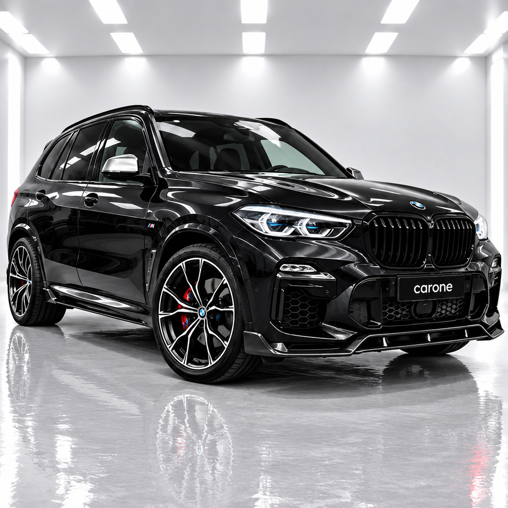 EXTENSIÓN DE FALDÓN LATERAL NEGRO BRILLANTE ESTILO F95 MP BMW G05 X5 M 2019-2026