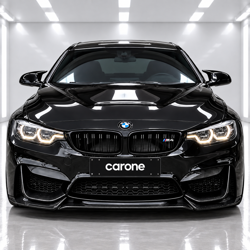 PARA BMW F80 M3 F82 F83 M4 V2 FIBRA CARBONO PARACHOQUES DELANTERO LABIO + DIVISORES 2 PIEZAS