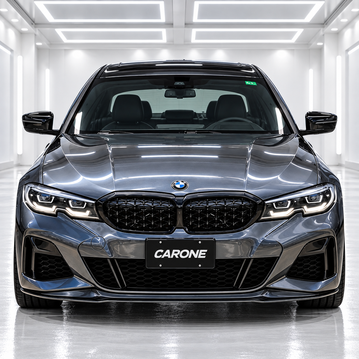 PARACHOQUES DELANTERO DE FIBRA DE CARBONO ESTILO V PARA BMW G20 M340I 330I 2019-2022