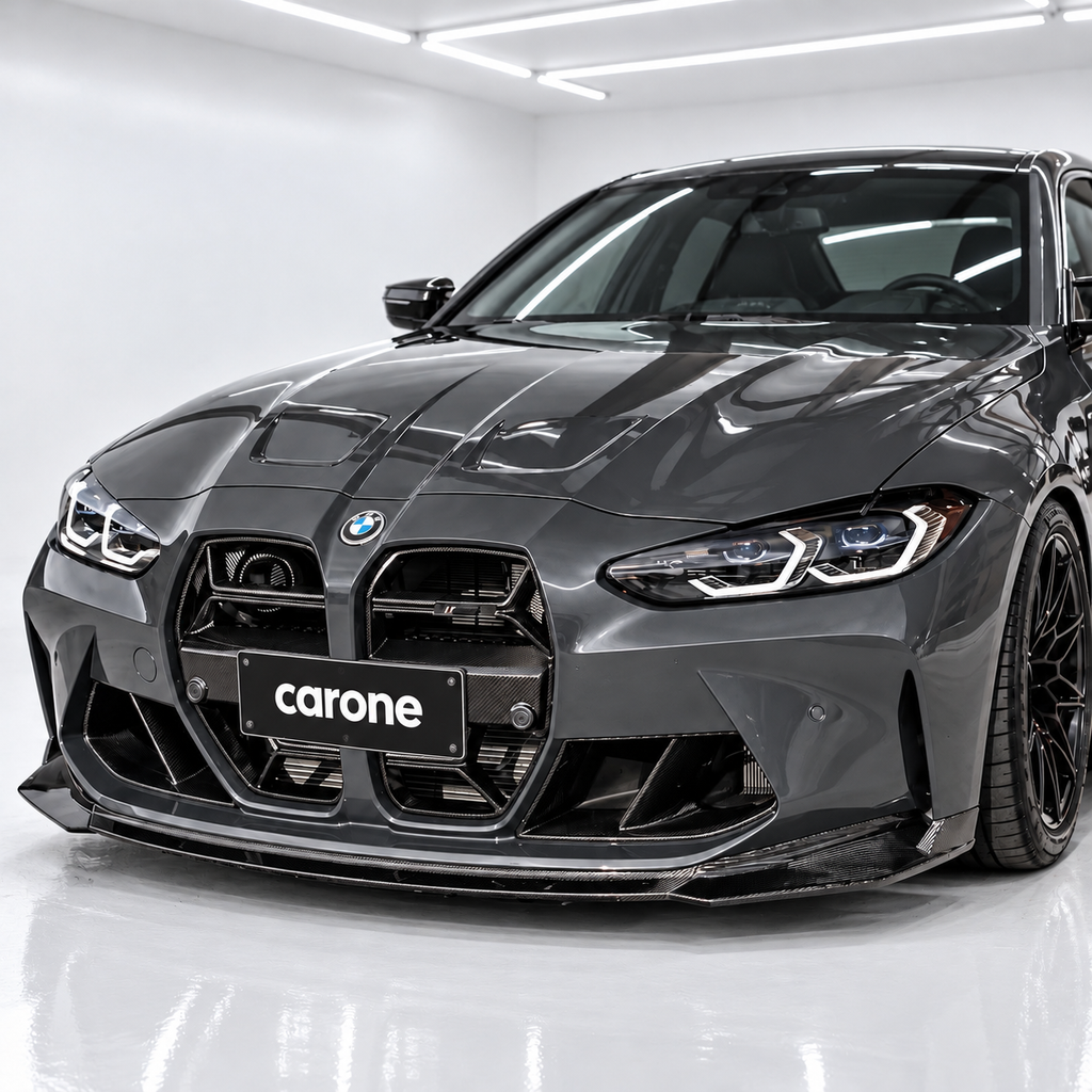 PARA BMW M3 G80 M4 G82 G83 CSL ESTILO PREIMPREGNADO FIBRA DE CARBONO NARIZ REJILLA