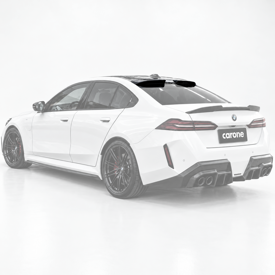 ALERÓN DE TECHO VENTANA TRASERA DE FIBRA DE CARBONO ESTILO SQ PARA BMW G60 530I G90 M5 2024-2027