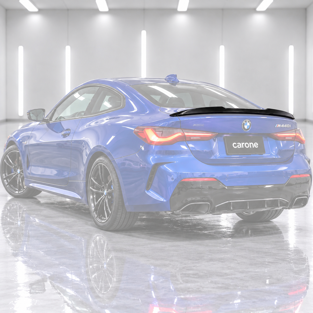 PARA BMW G22 SERIE 4 430i M440i G82 M4 NEGRO BRILLANTE ALERÓN MALETERO ESTILO PSM