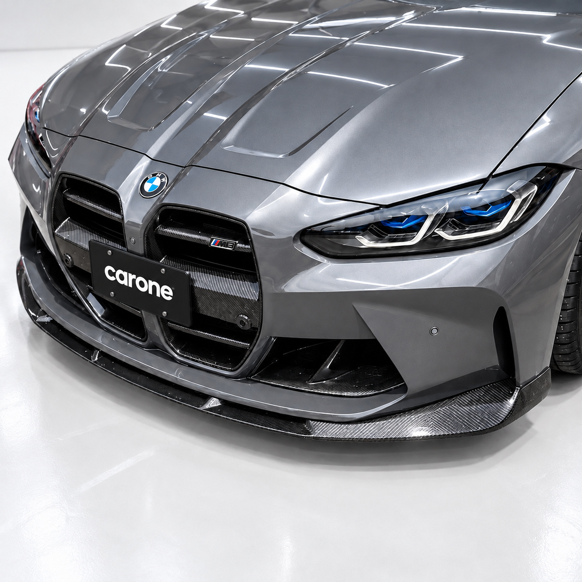 PARA BMW M3 G80 M4 G82 G83 ST STYLE REAL FIBRA CARBONO NARIZ REJILLA 2021-2026
