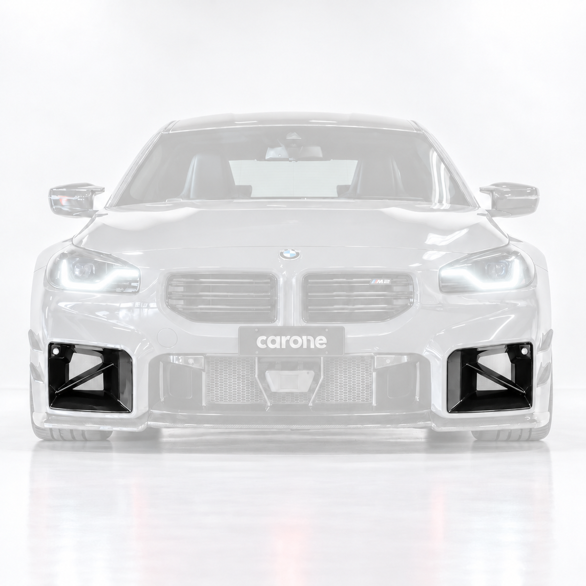 PARACHOQUES DELANTERO NEGRO BRILLANTE PARA BMW G87 M2 ESTILO 23-26 REPUESTO VENTILACION CONDUCTO DE AIRE