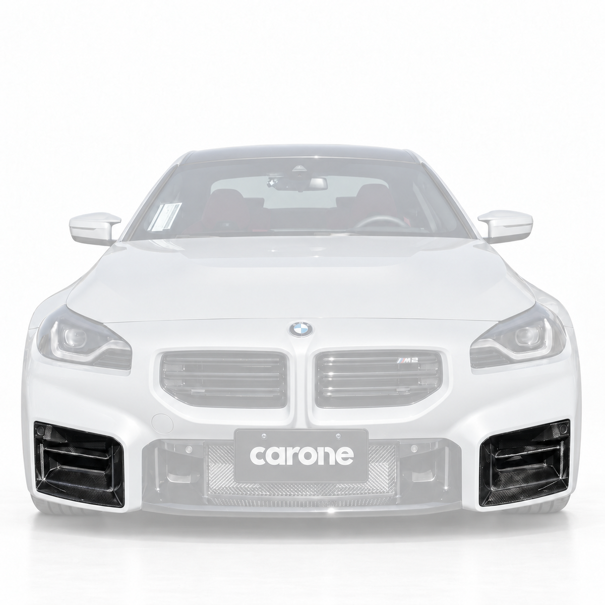 PARA BMW G87 M2 FIBRA CARBONO PARACHOQUES DELANTERO AIRE VENTILACIÓN ENTRADA MOLDURA CUBIERTA 2023-26