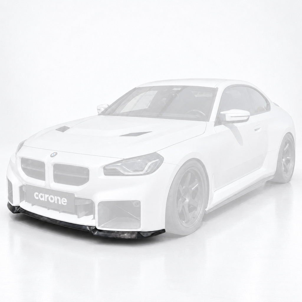 PARA BMW G87 M2 2023-26 FIBRA DE CARBONO REAL 1 PIEZA PARACHOQUES DELANTERO LABIO DIVISOR
